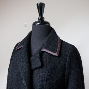 Vintage wool winter coat black xs Craigs